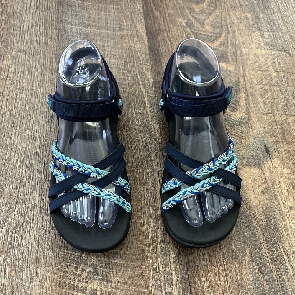 MEGNYA Hiking Walking Sandals Women's‎ Size 7 Blue Dark Mint Lightweight Comfort